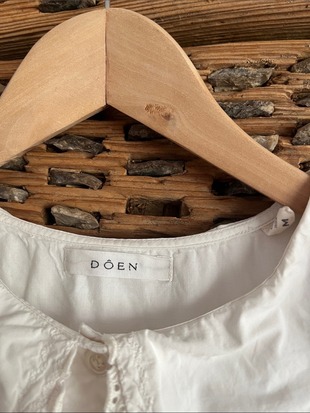 Doen Birdie Mini Dress Salt Medium - Picture 4 of 5
